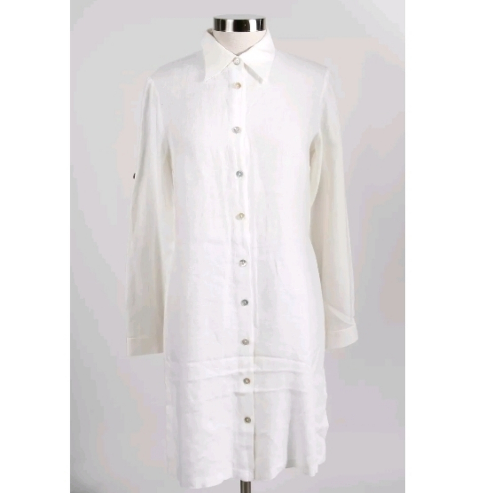 Club Med  Long Sleeve Button Up Dress